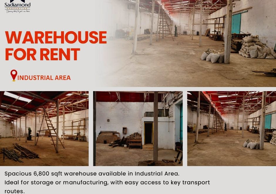 Affordable 6800 sqft warehouse